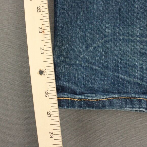 Levis 513 Jeans Mens 33x30 Blue Denim Slim Straight Medium Wash Actual 32x27 - Picture 7 of 11